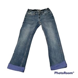 Rock & Roll Cowgirl Jean Contrasting Cuffs 28x30
